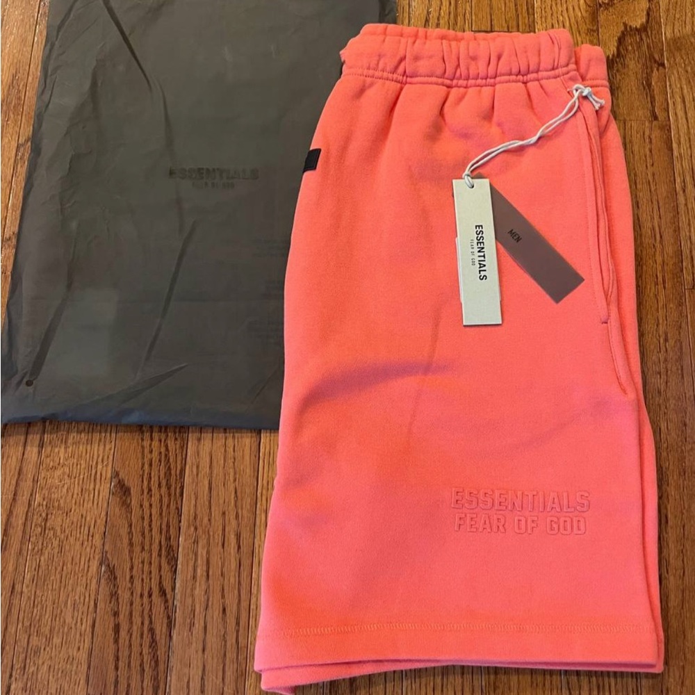 Essentials Fear of God Coral Shorts